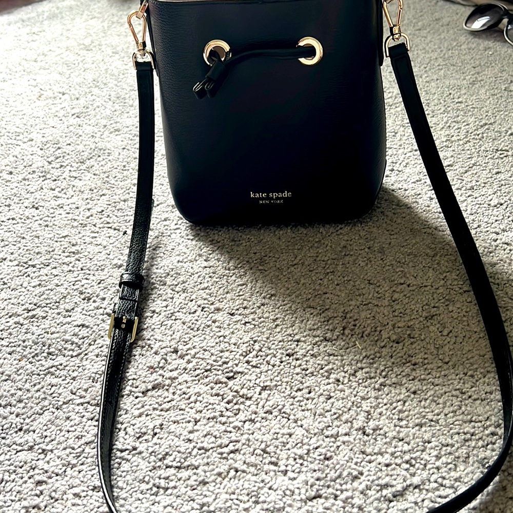 Kate, spade black bucket bag